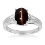 Skapolith-Katzenauge-Silberring