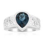 Londonblauer Topas-Silberring (de Melo Essence)