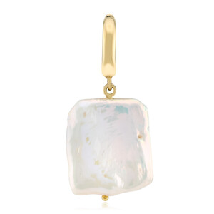 Zilveren hanger met een Witte zoetwater kweekparel (TPC)