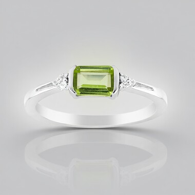 Peridot-Silberring
