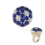 Cobaltblauer Spinell-Silberring (Gems en Vogue)
