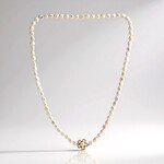 Collana in argento con Perla d'Acqua Dolce Bianca (TPC)