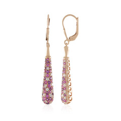 Pendientes en plata con Amatista (KM by Juwelo)