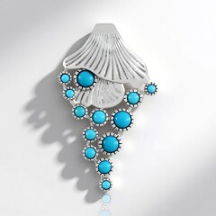 Pendentif en argent et Turquoise Sleeping Beauty (Faszination Türkis)