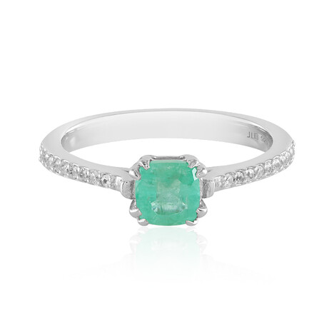 Russischer Smaragd-Silberring