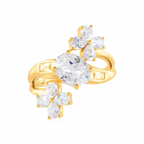 Zilveren ring met een zirkoon (de Melo Essence)