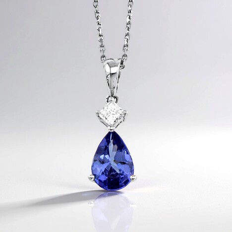 Collana in oro con Tanzanite AAA (CIRARI)
