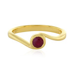 Anello in argento con Rubino Longido