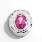 Ciondolo in argento con Topazio Rosa (MONOSONO COLLECTION)