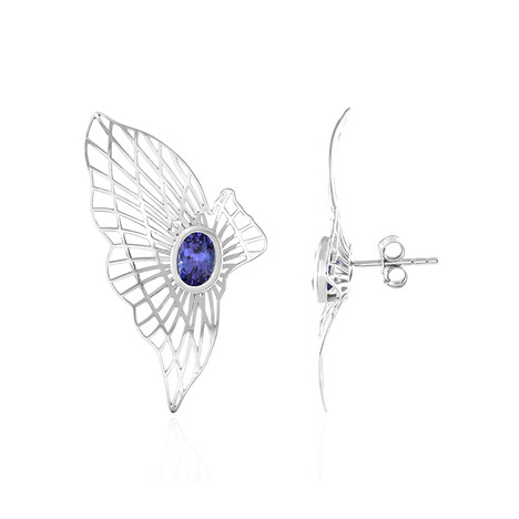 Boucles d'oreilles en or et Tanzanite AAA (Ornaments by de Melo)