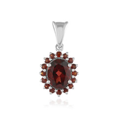 Mozambique Garnet Silver Pendant