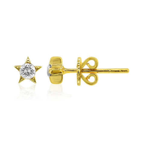 Pendientes en oro con Diamante SI1 (G) (Annette)