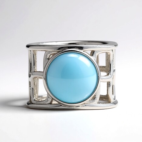 Bague en argent et Larimar