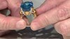 Anillo en plata con Topacio azul suizo (Gems en Vogue)