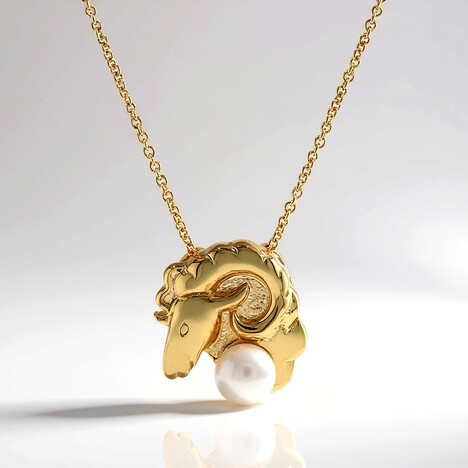 Collana in argento con Perla d'Acqua Dolce Bianca