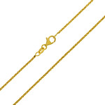 Silber-Criss-Cross-Kette - 2,7 g - 45 cm - vergoldet