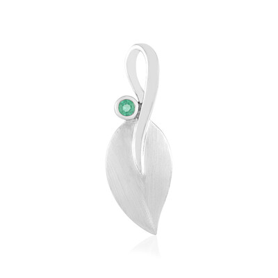 Ciondolo in argento con Smeraldo Colombiano (MONOSONO COLLECTION)
