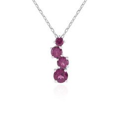 Collana in argento con Rodolite di Naktamunda