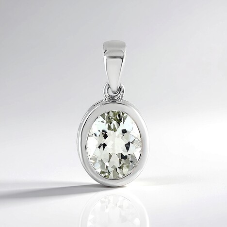 Ciondolo in argento con Ametista Verde