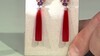 Pendientes en plata con Calcedonia roja (KM by Juwelo)