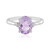 Rose de France Amethyst Silver Ring