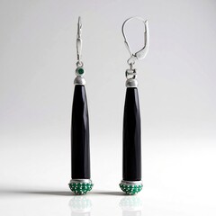 Orecchini in argento con Onice Nero