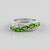 Anello in argento con Diopside Russo