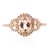 Bague en or et Morganite AAA de Madagascar (CIRARI)