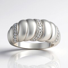 Anello in argento con Diamante I3 (I)