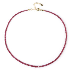 Collier en argent et Rubis de Madagascar