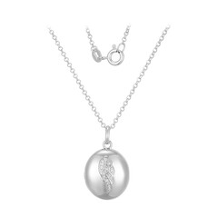 Collar en plata con Zircón (Adela Silber)