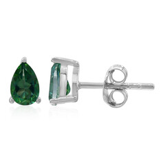 Boucles d'oreilles en argent et Topaze vert papillon