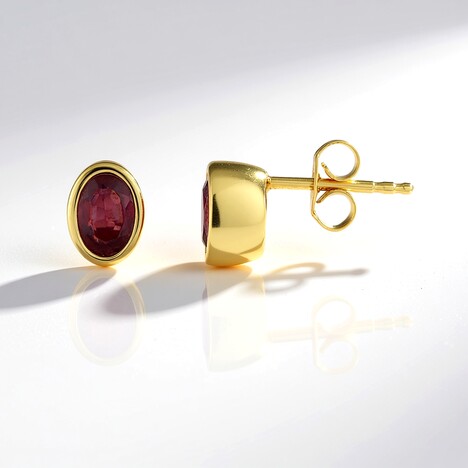 Orecchini in argento con Zaffiro Rosa del Madagascar