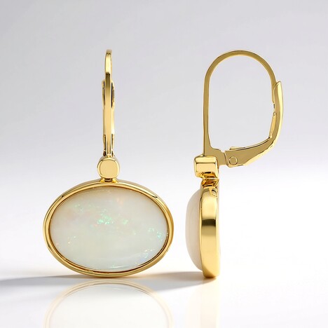 Orecchini in argento con Opale Bianco