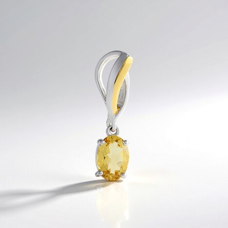 Ciondolo in argento con Berillo Giallo