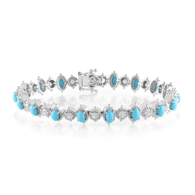 Sleeping Beauty-Türkis-Silberarmband (Dallas Prince Designs)