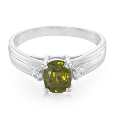 Bague en argent et Tourmaline cuprifère