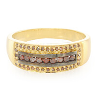 Bague en argent et Diamant fantaisie