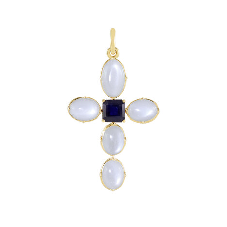 Zilveren hanger met een witte maansteen (Adela Silber)