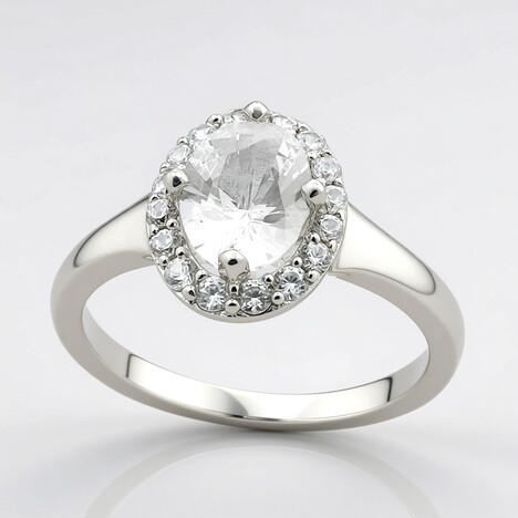 Bague en argent et Danburite
