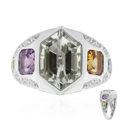 Anello in argento con Ametista Verde (Remy Rotenier)