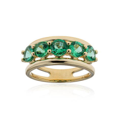 Muzo-Kolumbianischer Smaragd-Goldring (de Melo)