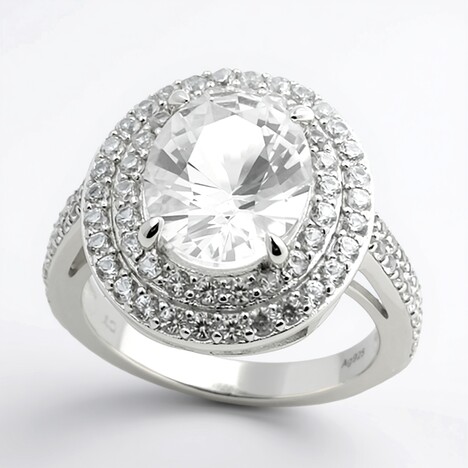 Anello in argento con Danburite