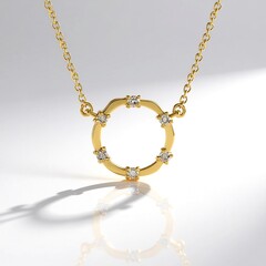 Collana in argento con Diamante Champagne I2 (de Melo Essence)