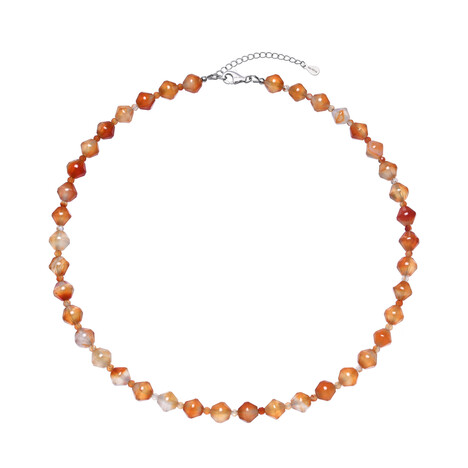 Collana in argento con Corniola