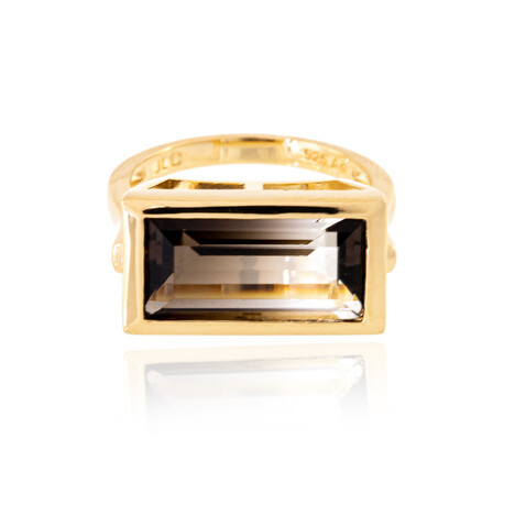 Anillo en plata con Cuarzo multicolor