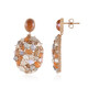 Chocolate Moonstone Silver Earrings (KM by Juwelo)