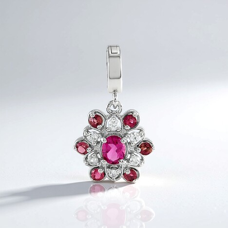 Pendentif en argent et Rubellite