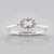 Anello in argento con Morganite del Madagascar
