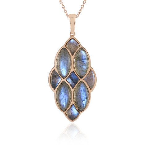 Blauer Maniry-Labradorit-Silberhalskette (KM by Juwelo)